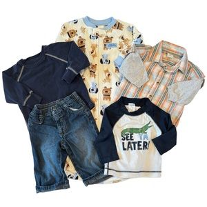 Baby Boys 6-12 Months 5 Piece Bundle